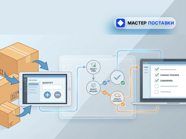 Как изменить количество товара в поставке Ozon