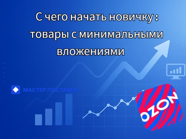 С чего начать новичку: товары с минимальными вложениями для продаж на Ozon